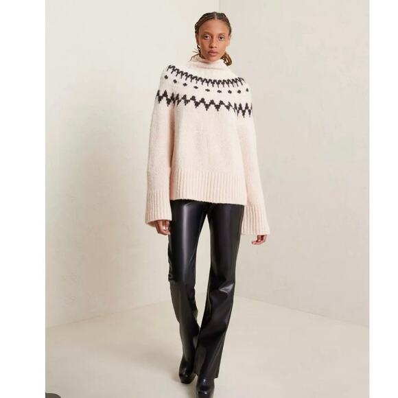 A.L.C. Ruby mock neck fair isle oversized sweater size medium NEW - Picture 15 of 16